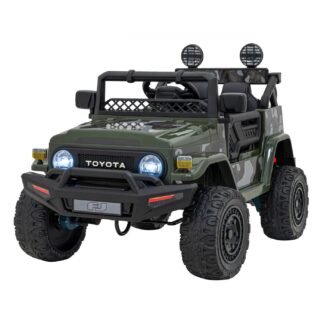 Coche eléctrico DE niño 12v, 1 plaza, TOYOTA CRUISER LITTLE, 4 motores, 1-3 años, camuflaje, INDA395-RA-JJ2099.ZIE